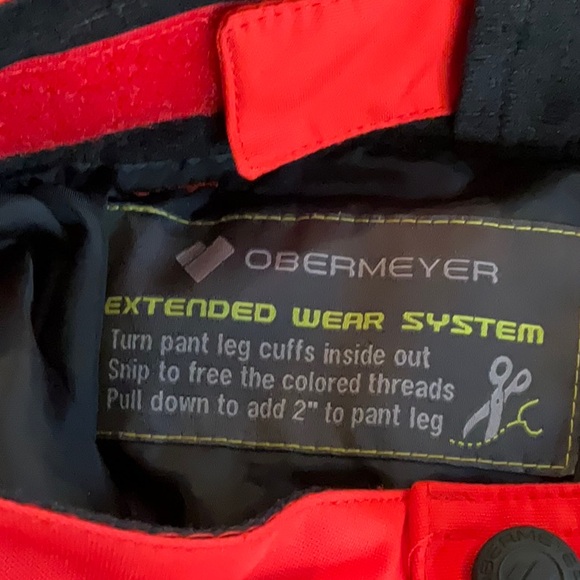 Vibrant Red Kids Snow Pants - Picture 10 of 10